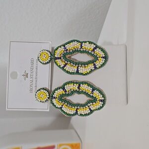 Mardi Gras King Cake Earrings